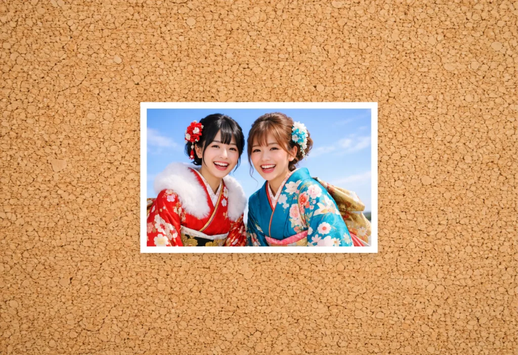 数学的フラップ構造のシャッター演出と、3Dカードフリップ